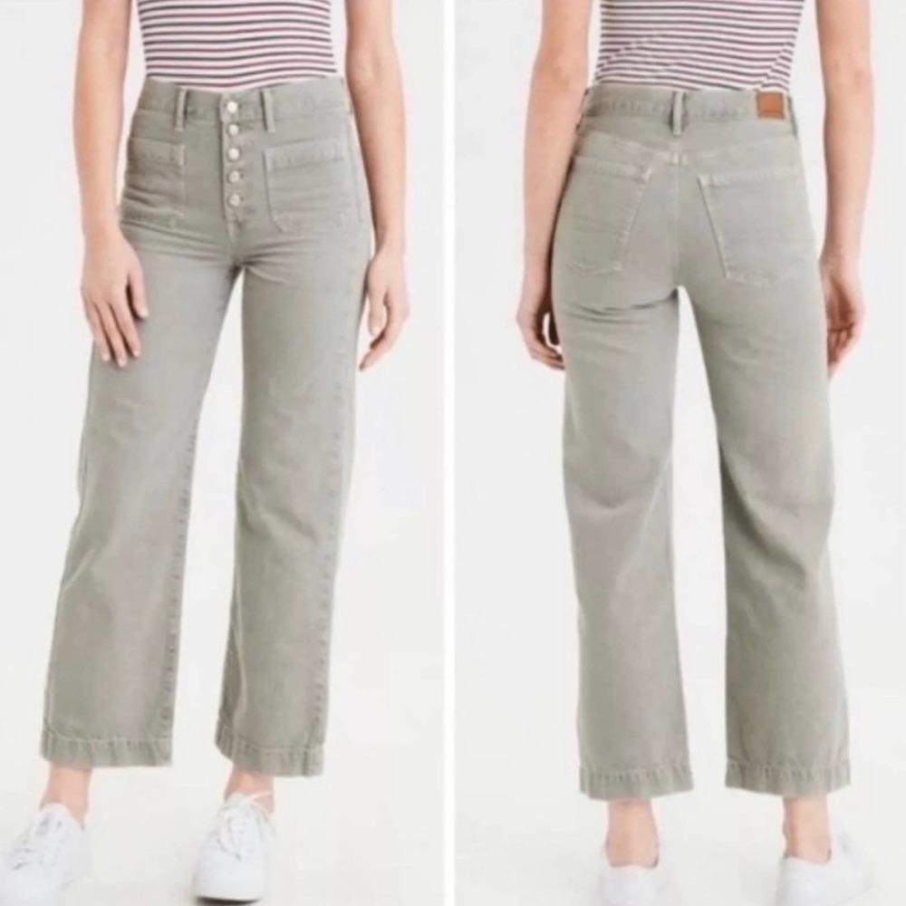 American Eagle Wide Leg Crop Pant Jeans